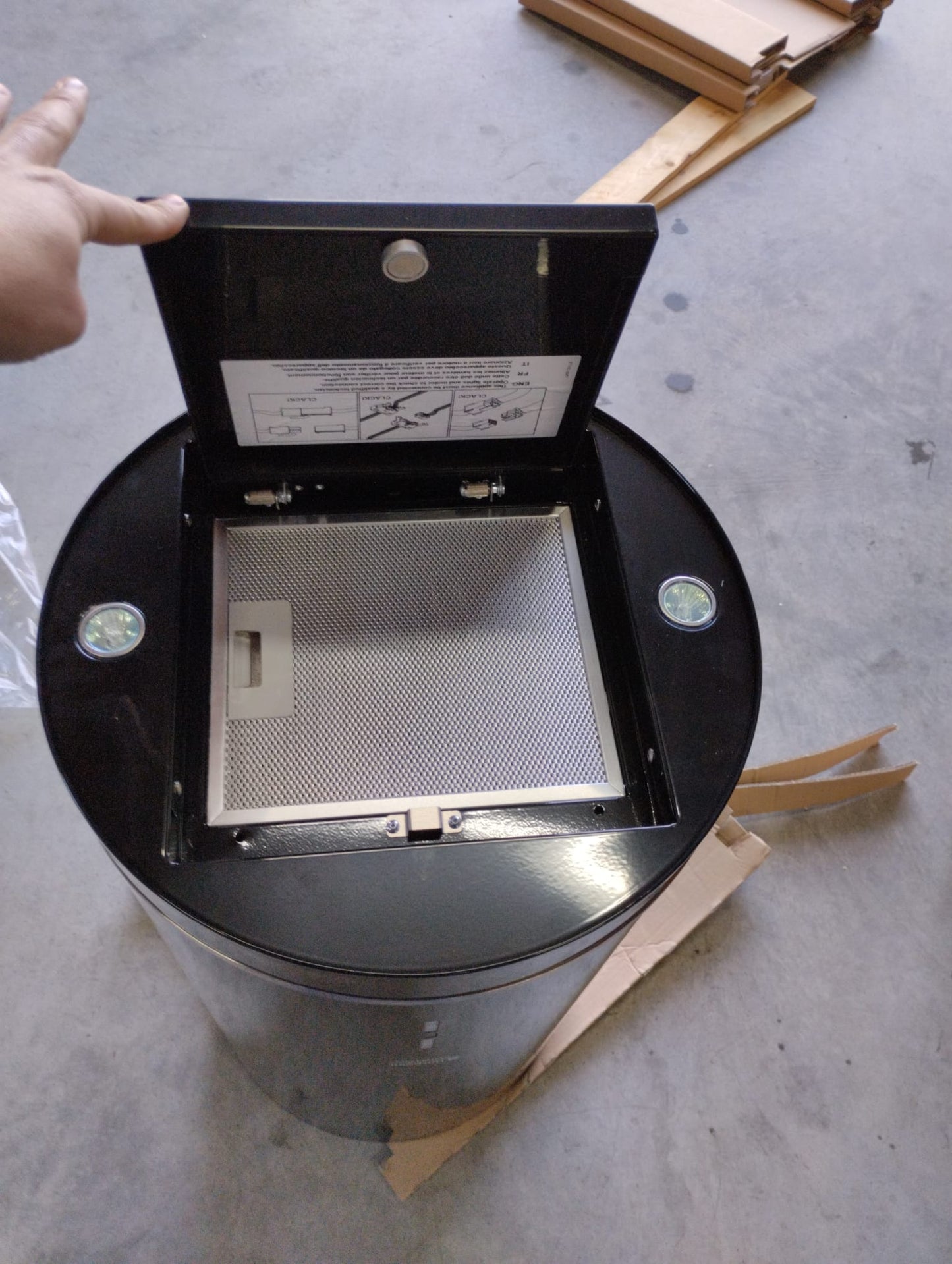 Outlet | Exaustor Hotpoint HKT4KHA | 620 m³/h, 3 Velocidades