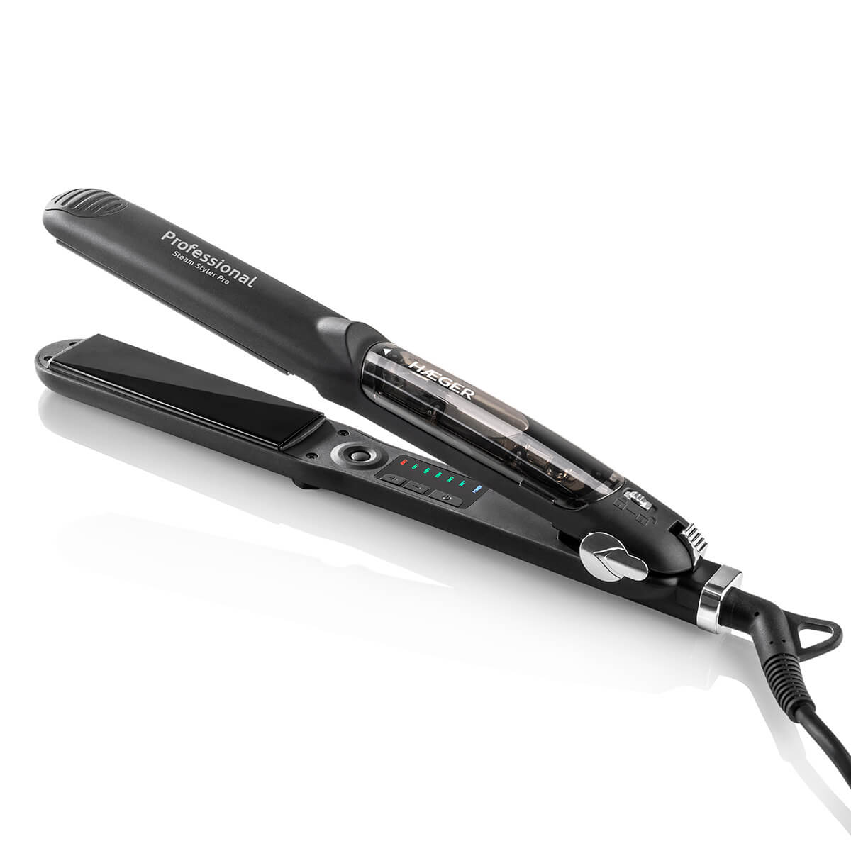 Alisador de Cabelo HAEGER Steam Styler Pro | Vapor, Titânio, 140-230ºC