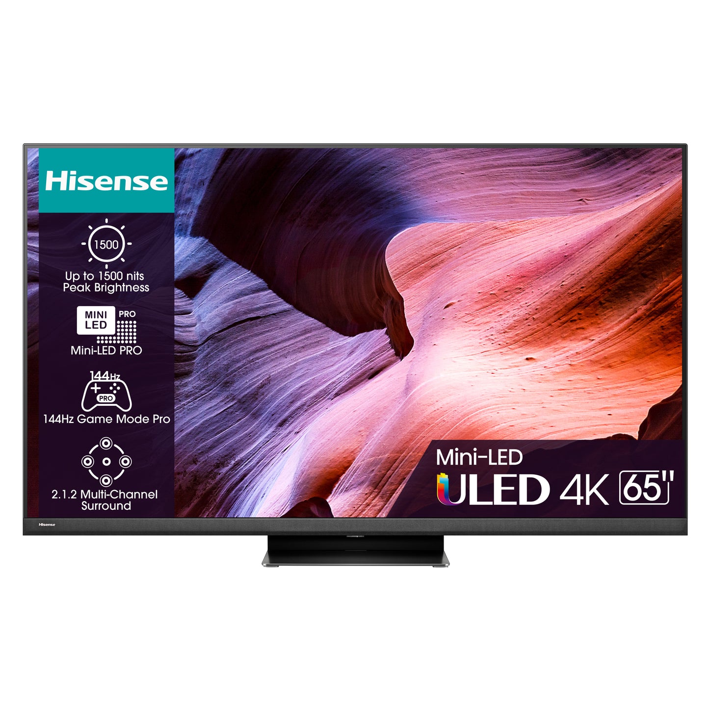 TV Mini-LED Hisense 65U8KQ | 65", 4K UHD, 144Hz, Dolby Vision, VIDAA
