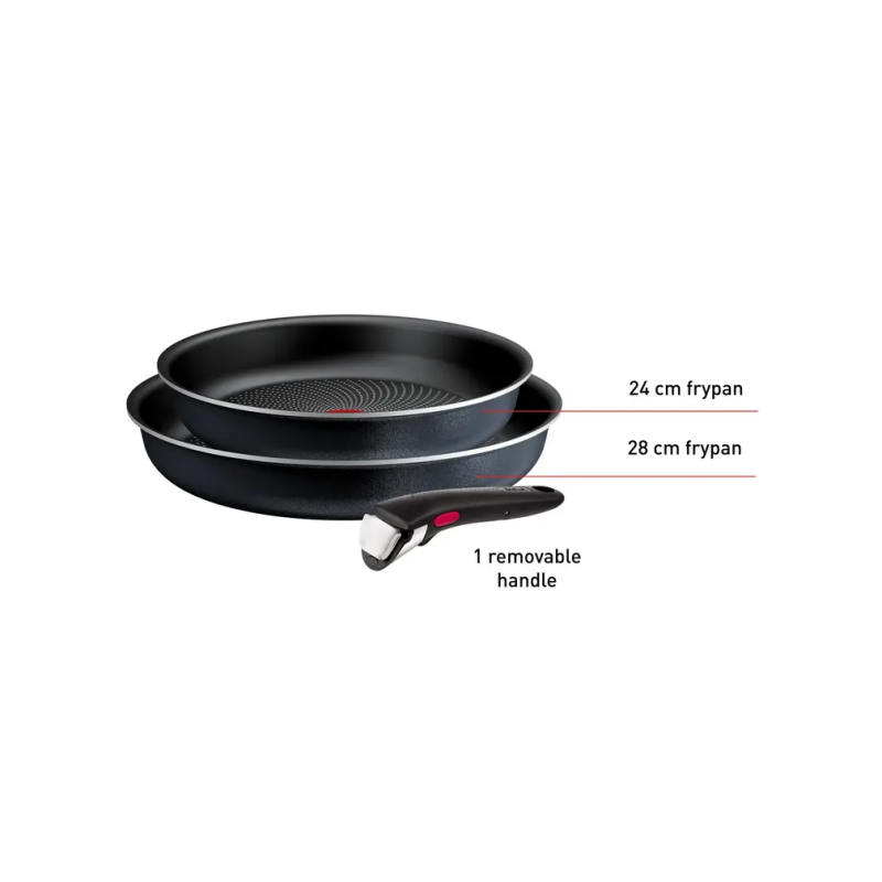 Conjunto Tefal Ingenio So Light L7239103 | 3 peças, Indução