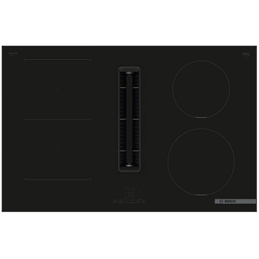 Placa de Indução Bosch PVS811B16E | 4 Zonas, 80cm, Preto