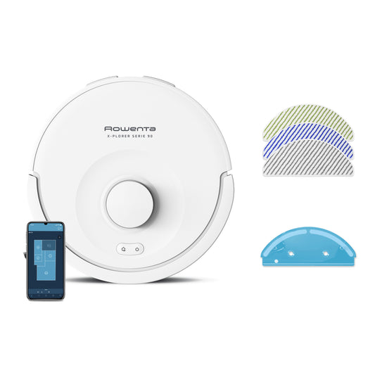 Aspirador Robô Rowenta RR8777wh | 6000 Pa, 2 em 1, 270 min