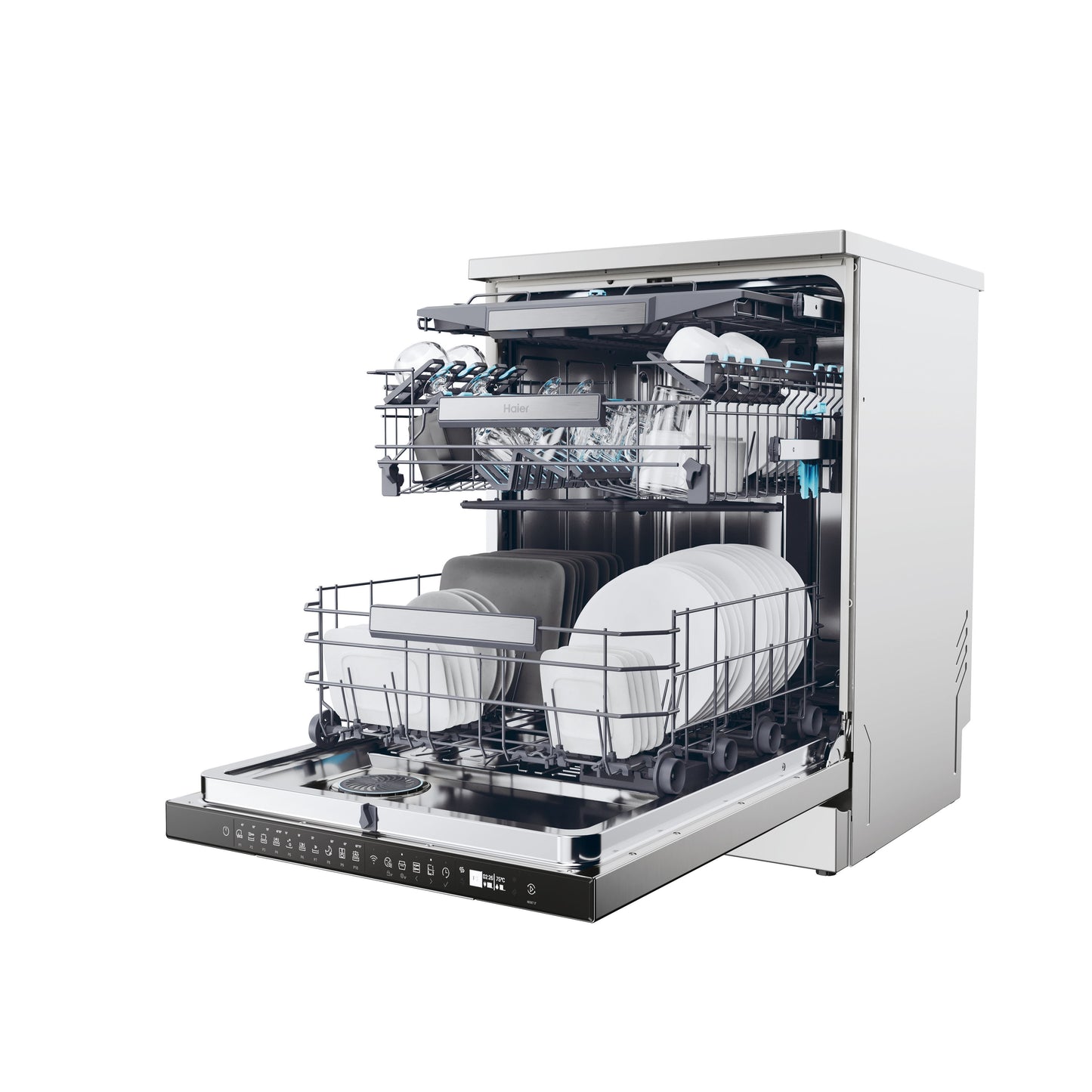 Máquina de Lavar Loiça Haier Xf4a4m4pdx | 14 Talheres, Wi-Fi, A