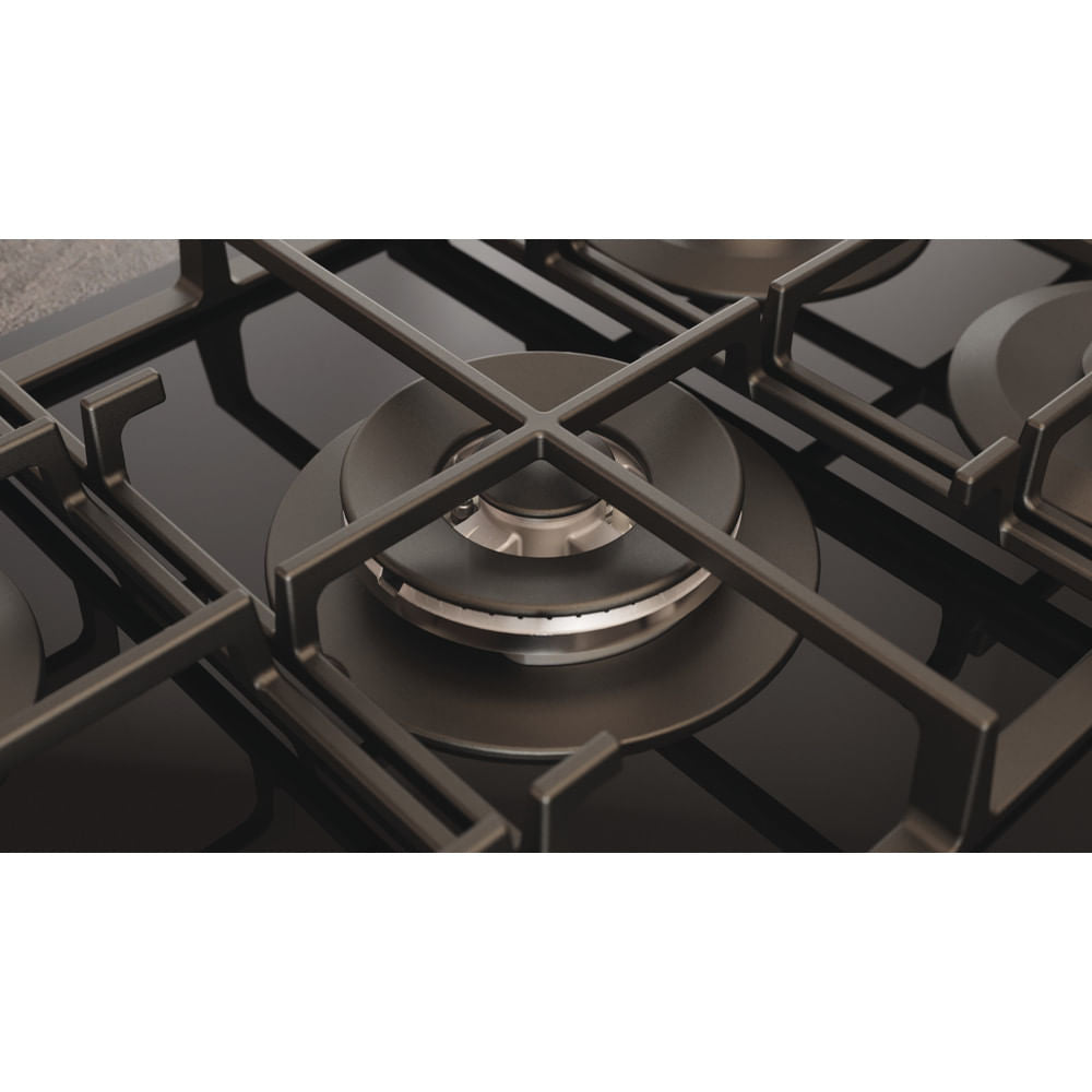 Placa a Gás Hotpoint HAGS 72F BK | 5 Queimadores, 10800W