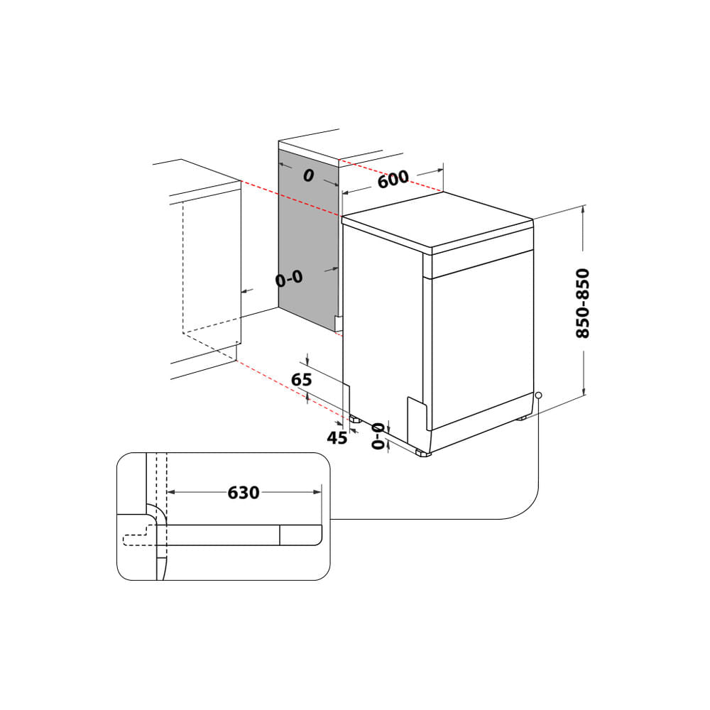 Máquina de Lavar Loiça Whirlpool W7FHS51X | 15 talheres, Classe B