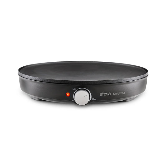 Máquina de Crepes Ufesa Dolcevita 1000W | 30cm, Antiaderente, Ajustável