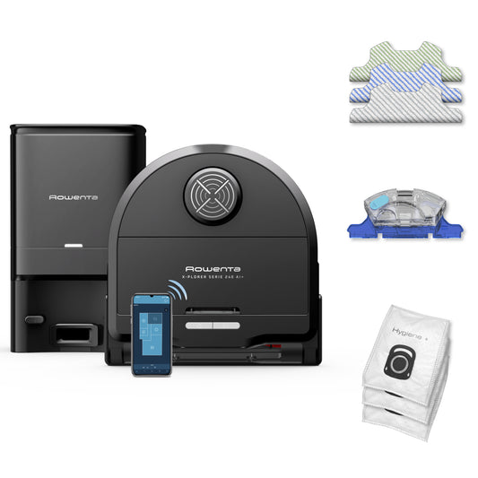 Aspirador Robô Rowenta RR9695WH | 120 min, 0.35L, Preto