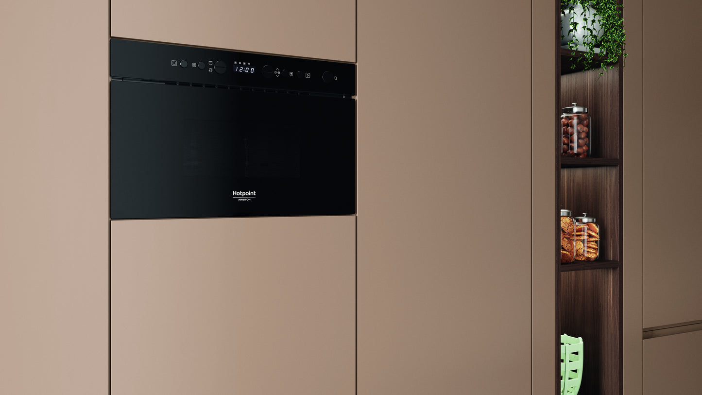 Micro-ondas Encastre Hotpoint HAMN13BB | 22L, Grill, Preto