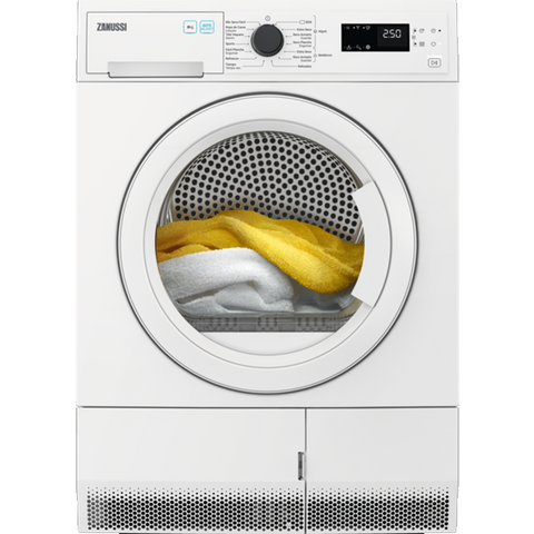 Secador de Roupa Zanussi ZDHF284W | 8kg, Bomba de Calor, A++