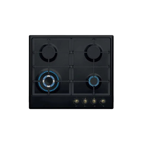 Placa a Gás Infiniton Gas41ro | 4 Zonas, Preto-dourado, Encastrável