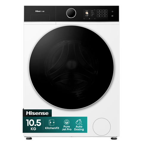 Máquina de Lavar Roupa Hisense WF5I1045BWQ | 10.5Kg, 1400 rpm, A