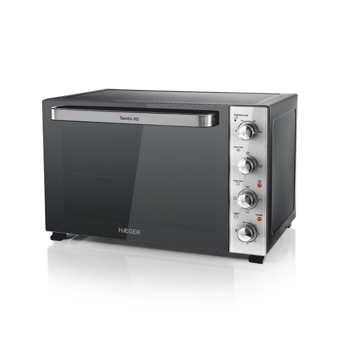 Forno HAEGER Santis 60 | 60 L, 2000 W, Convecção, Vidro Duplo