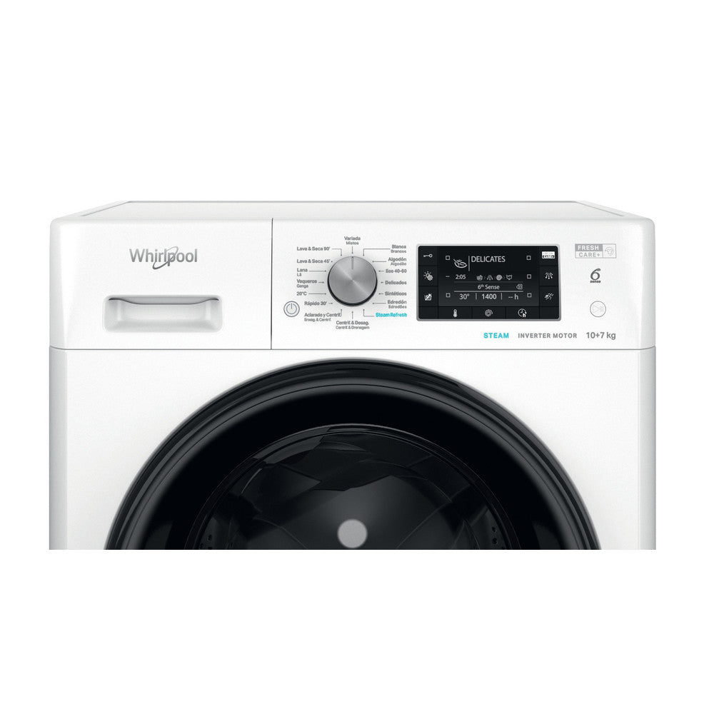Máquina de Lavar e Secar Whirlpool FFWDD1074489 | 10/7kg, Classe C