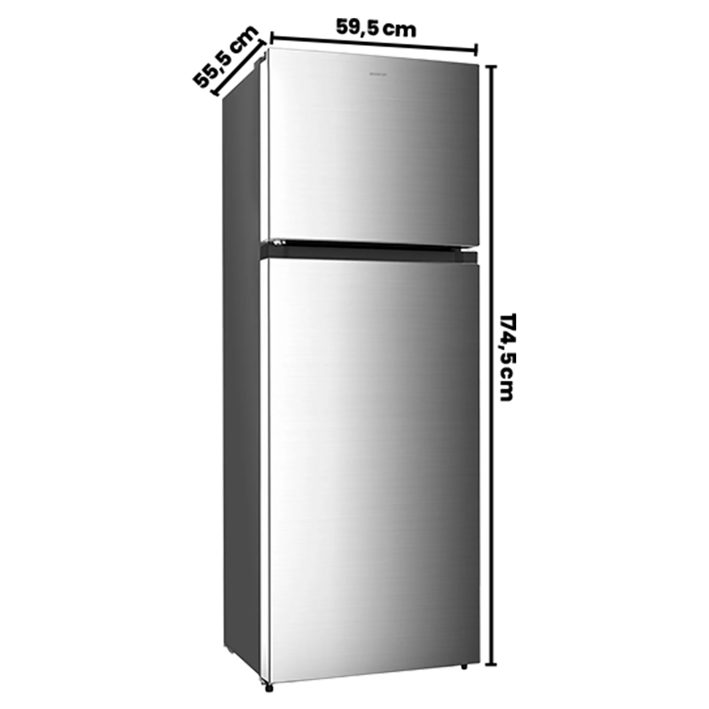 Frigorífico Infiniton FG300D75XER | 300L, Defrost, Inox
