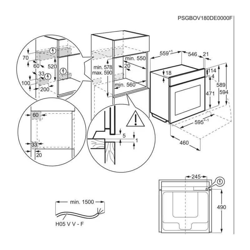 Forno AEG OS-6-PB-51-AM | 71L, Pirolítico, AirFry, Classe A+