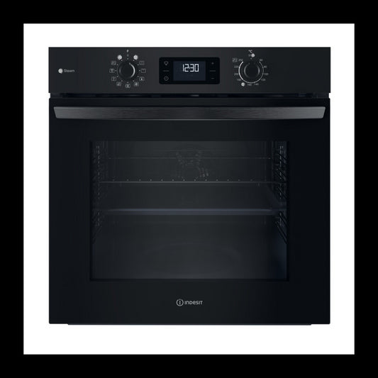 Forno Indesit IO 258HS B | 71L, Preto, Classe A+