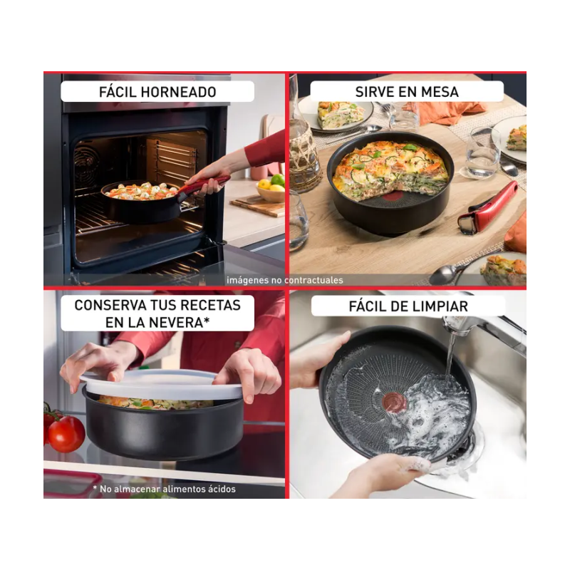 Frigideira Tefal Ingenio So Light 26 cm | Alumínio, Antiaderente, Compatível com Indução