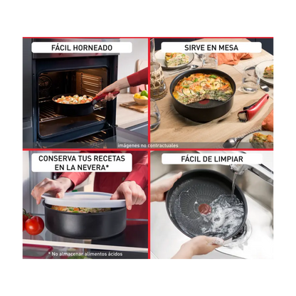 Frigideira Tefal Ingenio So Light 26 cm | Alumínio, Antiaderente, Compatível com Indução