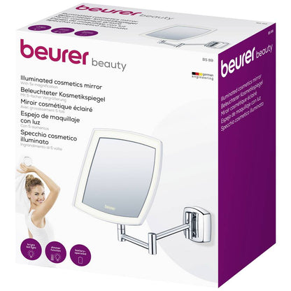 Espelho Beurer BS89 | LED, 5x aumento, 16x16cm