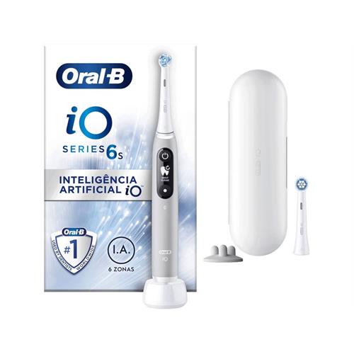 Escova de dentes elétrica Oral-B iO 6S Cinza | Tecnologia iO