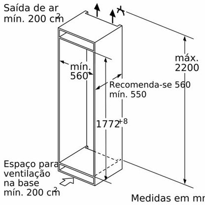 Frigorífico Combinado SIEMENS KI86SHDD0 | 272L, Classe D, Low Frost