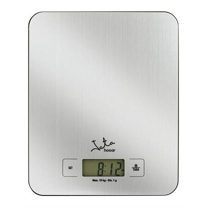Balança de Cozinha Jata 719 | 15kg, 1g, Aço Inoxidável