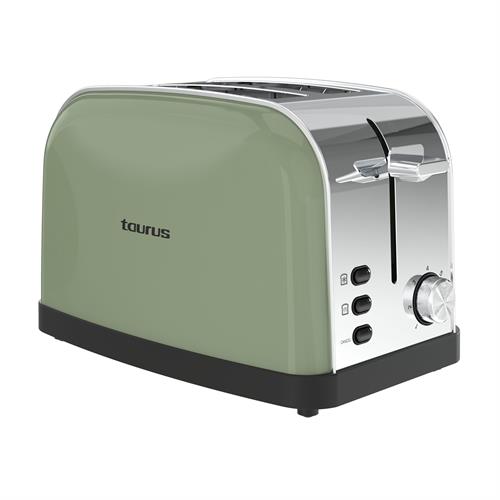 Torradeira TAURUS Vintage II Olive | 950W, 7 Níveis, 2 Ranhuras