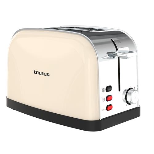 Torradeira Taurus Vintage II Cream | 950W, 7 Níveis, 2 Ranhuras