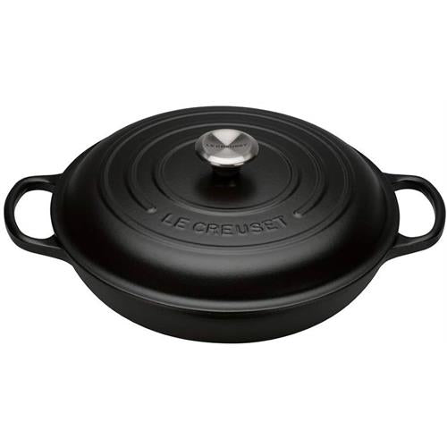 Caçarola Baixa Le Creuset Evolution | 30cm, Ferro Fundido, Preto Mate