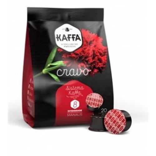 Cápsulas Kaffa Cravo | 160 unidades, Intensidade 11, Robusta e Arábica