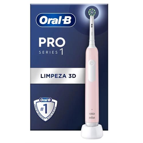Escova de Dentes Elétrica Oral-B Pro 1 Rosa | Recarregável, 3 Modos