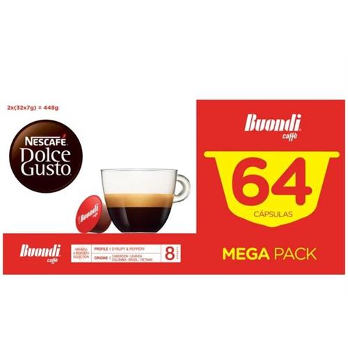 Cápsulas de Café NESCAFÉ Dolce Gusto Buondi | 64 cápsulas