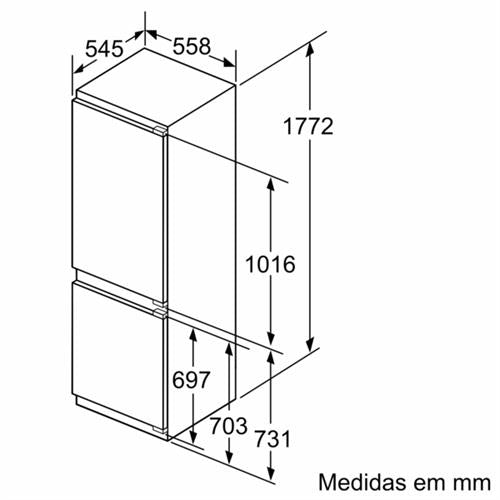 Frigorífico Combinado SIEMENS KI86SHDD0 | 272L, Classe D, Low Frost