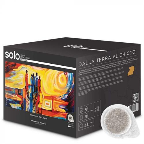 Café SOLO | Monorigine Uganda, 100 Cápsulas ESE, 100% Arábica
