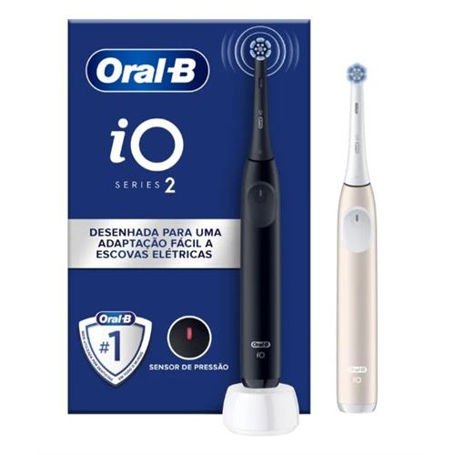 Escova de Dentes Elétrica Oral-B iO2 Duo | Preto e Rosa