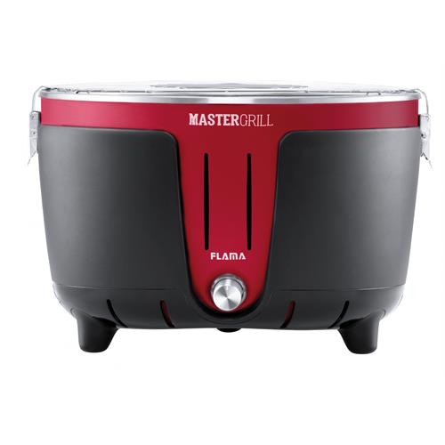 Grelhador a Carvão FLAMA 4006FL | Superfície 31cm, Vermelho