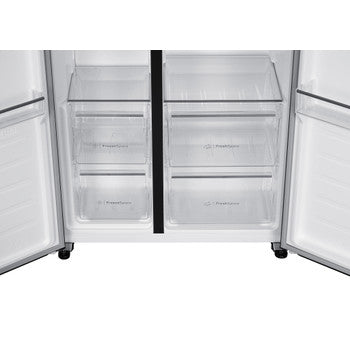 Frigorífico Side By Side Indesit ING F6441 XP4E | 442L, Classe E, Inox