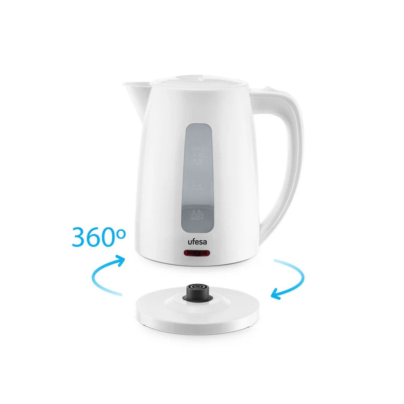 Jarro Elétrico UFESA Eyre | 1.7L, 2200W, Filtro Calcário