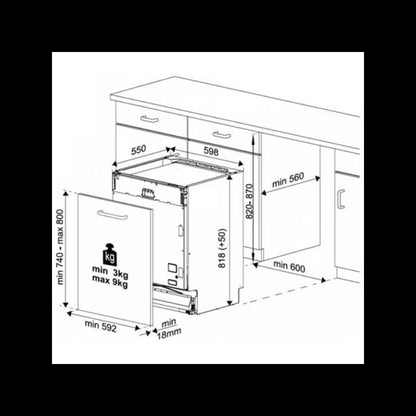 Máquina de Lavar Loiça Encastre BEKO BDIN385B0CW | 15 Talheres