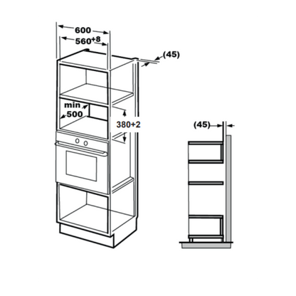 Micro-ondas Encastre Beko BMGB25333WG | 25L, Grill, 900W