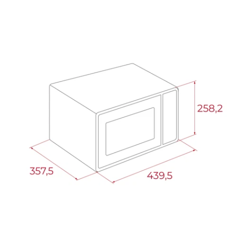 Micro-ondas TEKA MW FS20 BK | 20L, 700W, Preto
