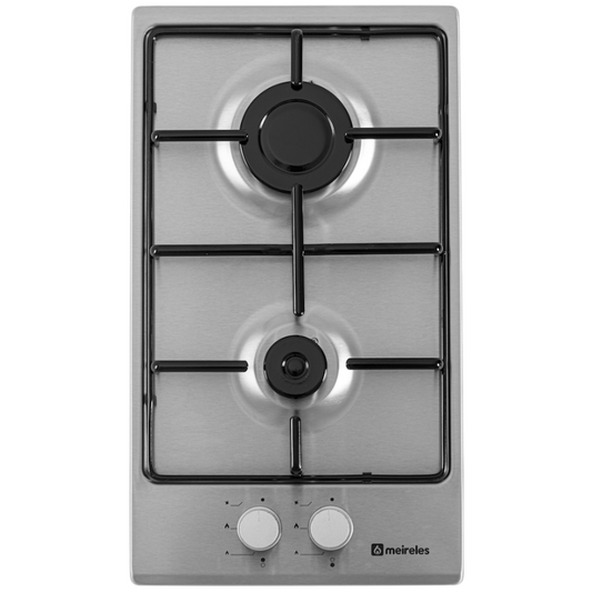 Placa a Gás Meireles MG 4323 X | 2 Queimadores, 30cm, Inox