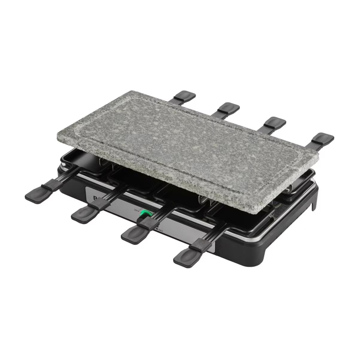 Grelhador Raclette Beltax BRG2220 | Pedra natural, 1400W, 8 frigideiras