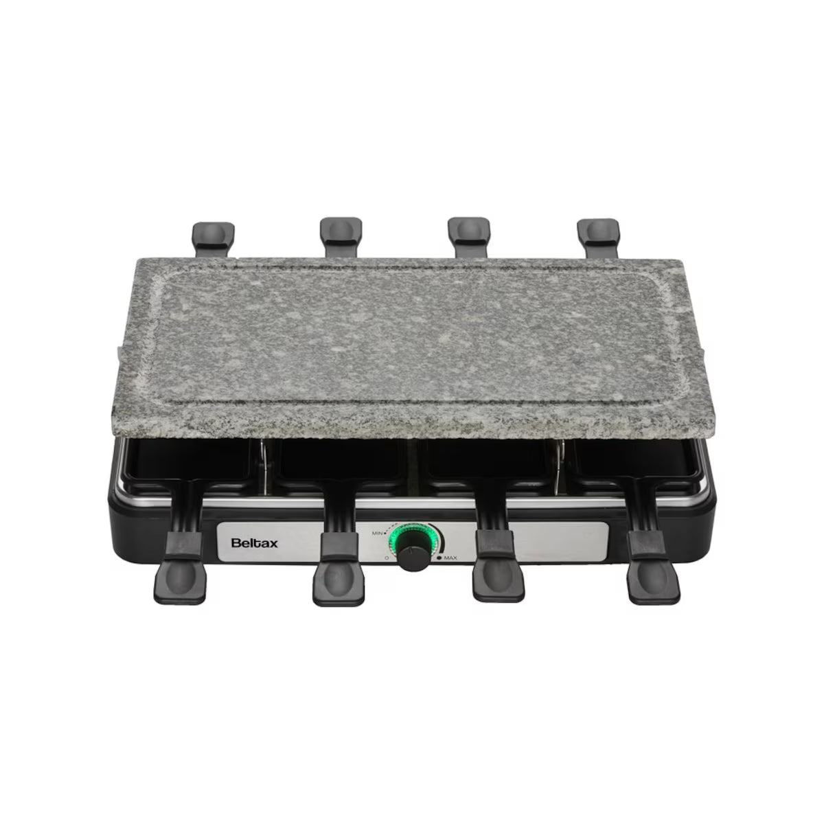Grelhador Raclette Beltax BRG2220 | Pedra natural, 1400W, 8 frigideiras