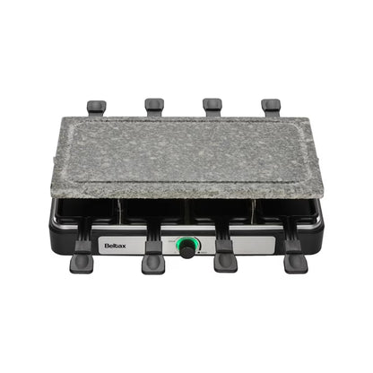 Grelhador Raclette Beltax BRG2220 | Pedra natural, 1400W, 8 frigideiras