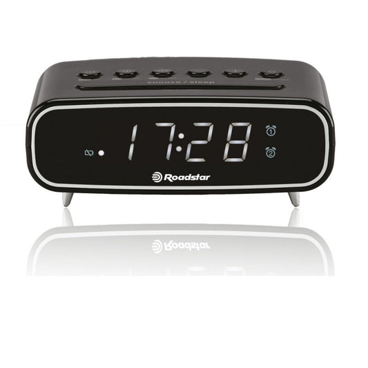 Rádio Roadstar CLR2310BK | FM, Alarme duplo, 0.7"