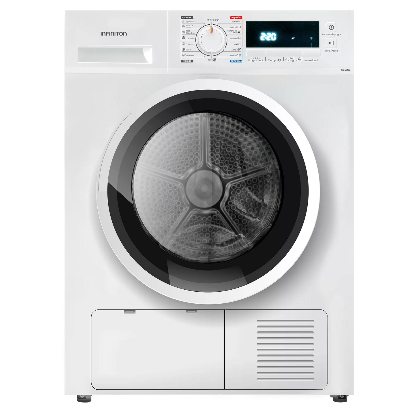 Secador de Roupa INFINITON SDC8B | 8kg, Condensação, Classe B