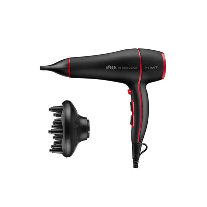 Secador Cabelo UFESA Airsonic | 2200W, 2 velocidades, jato frio