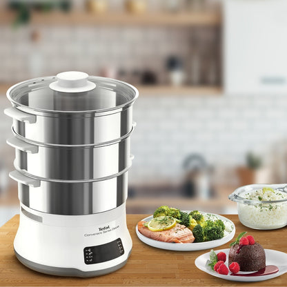 Máquina de Cozer a Vapor Tefal VC502D10 | 900W, 3 Taças, 45min