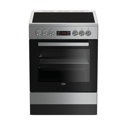 Fogão Elétrico BEKO FSE67310GX | 4 Zonas, 66L, Aço inox